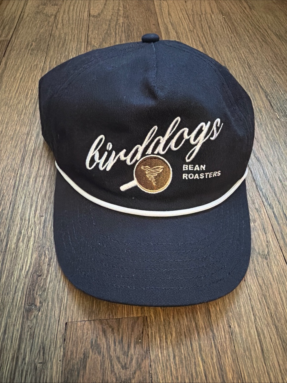 birddogs Navy Cap with White Trim - Birddogs Bean Roasters